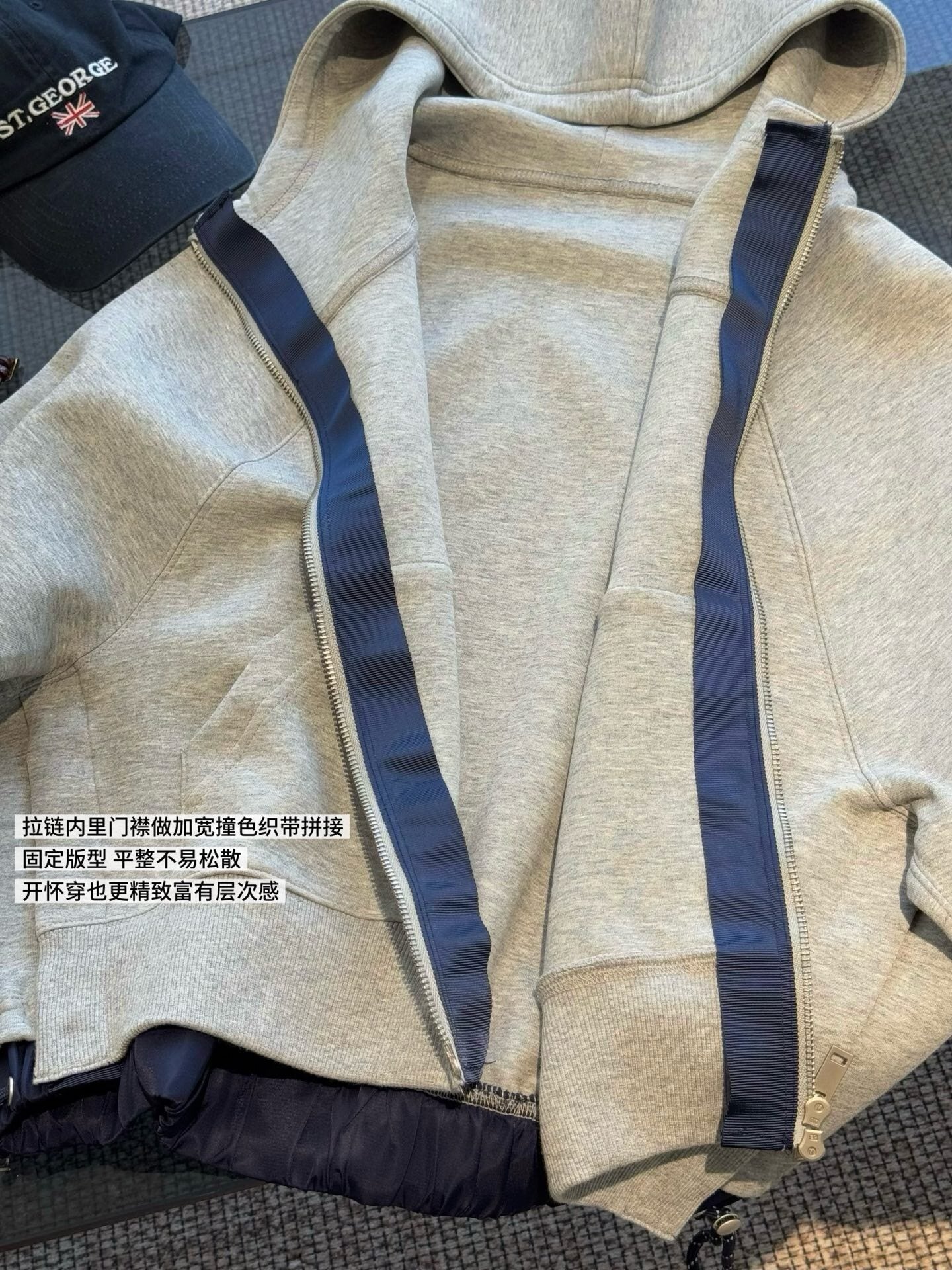 Korean Style Air-Layer Hooded Sweatshirt