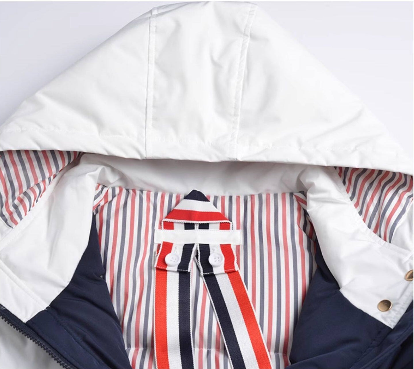 TB 90% White Duck Down Long Puffer Coat