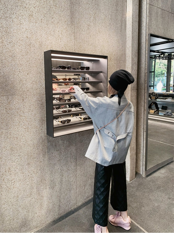 Hand-Embellished Rhinestone Stripe Jacket