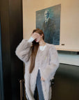 Eco-Friendly Faux Fur Coat (with Brooch) Inspired by Toca