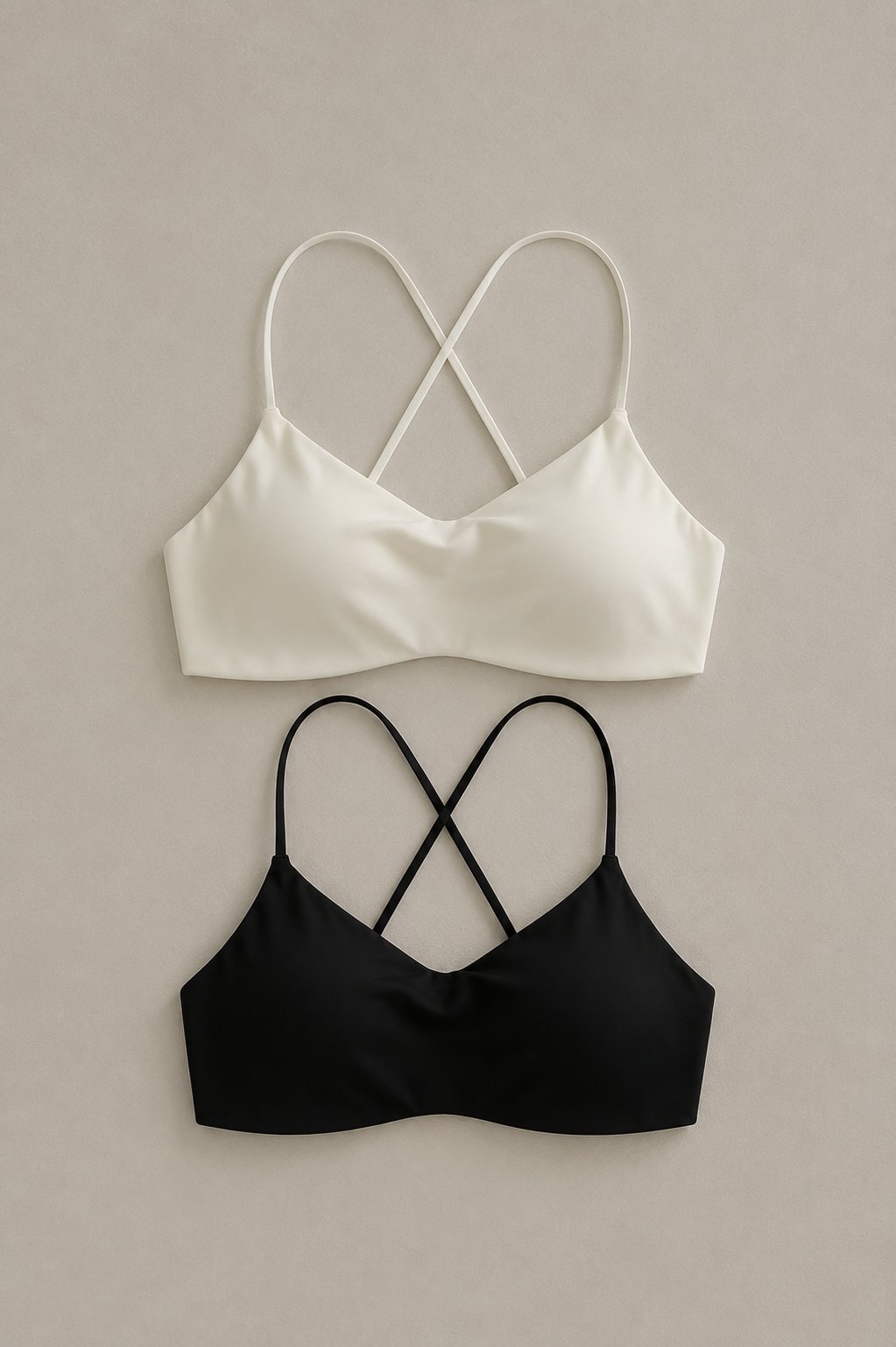 Cross Back Bra with Built-in Pads