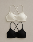 Cross Back Bra with Built-in Pads