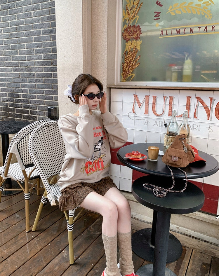 Disney Cartoon Graphic Sweatshirt