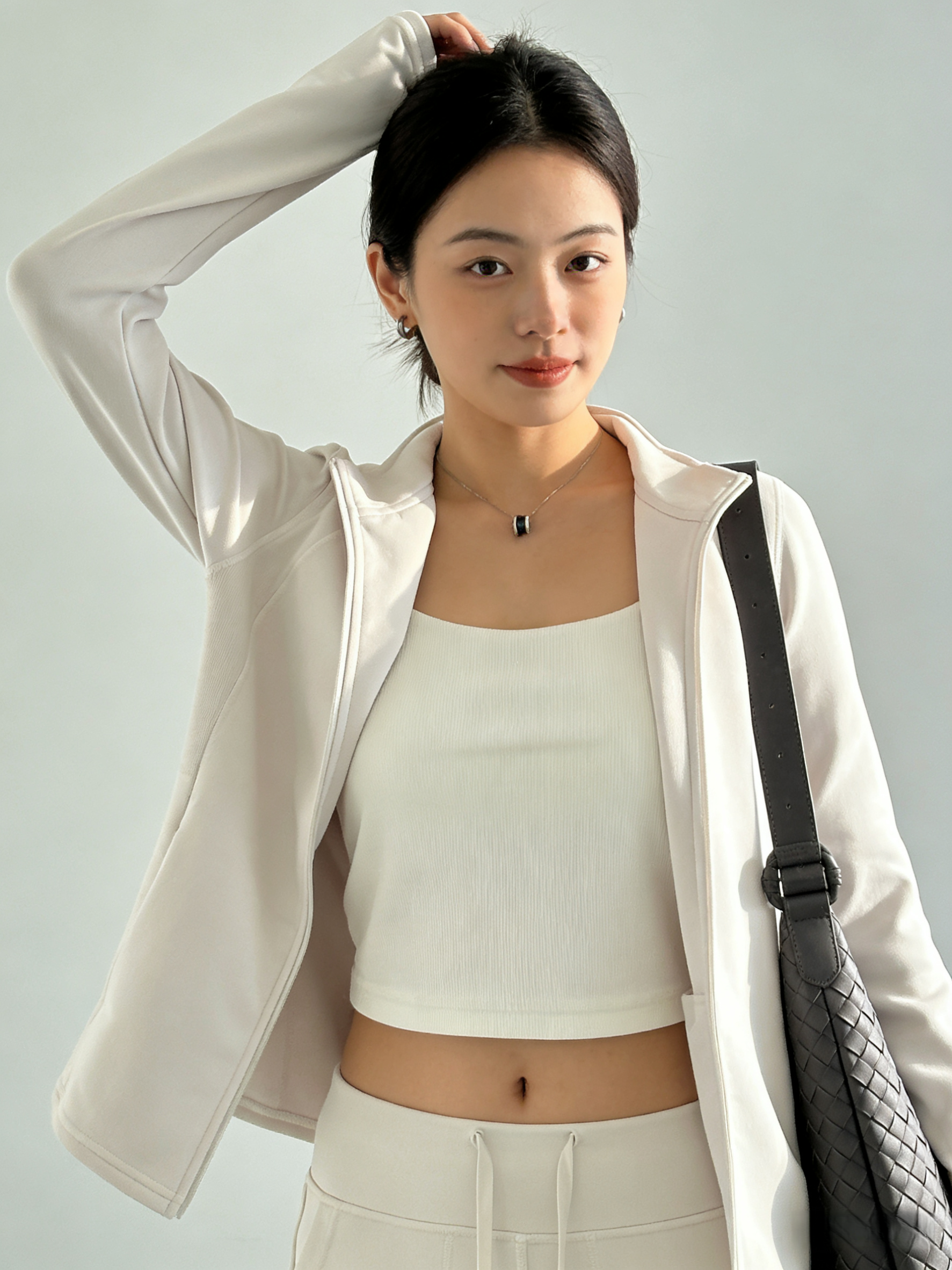 Double-sided brushed slim-fit LU-style set