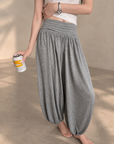 Relaxed Cropped Harem Pants