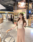 Pure-Girl Aesthetic Camisole + Midi Skirt Set