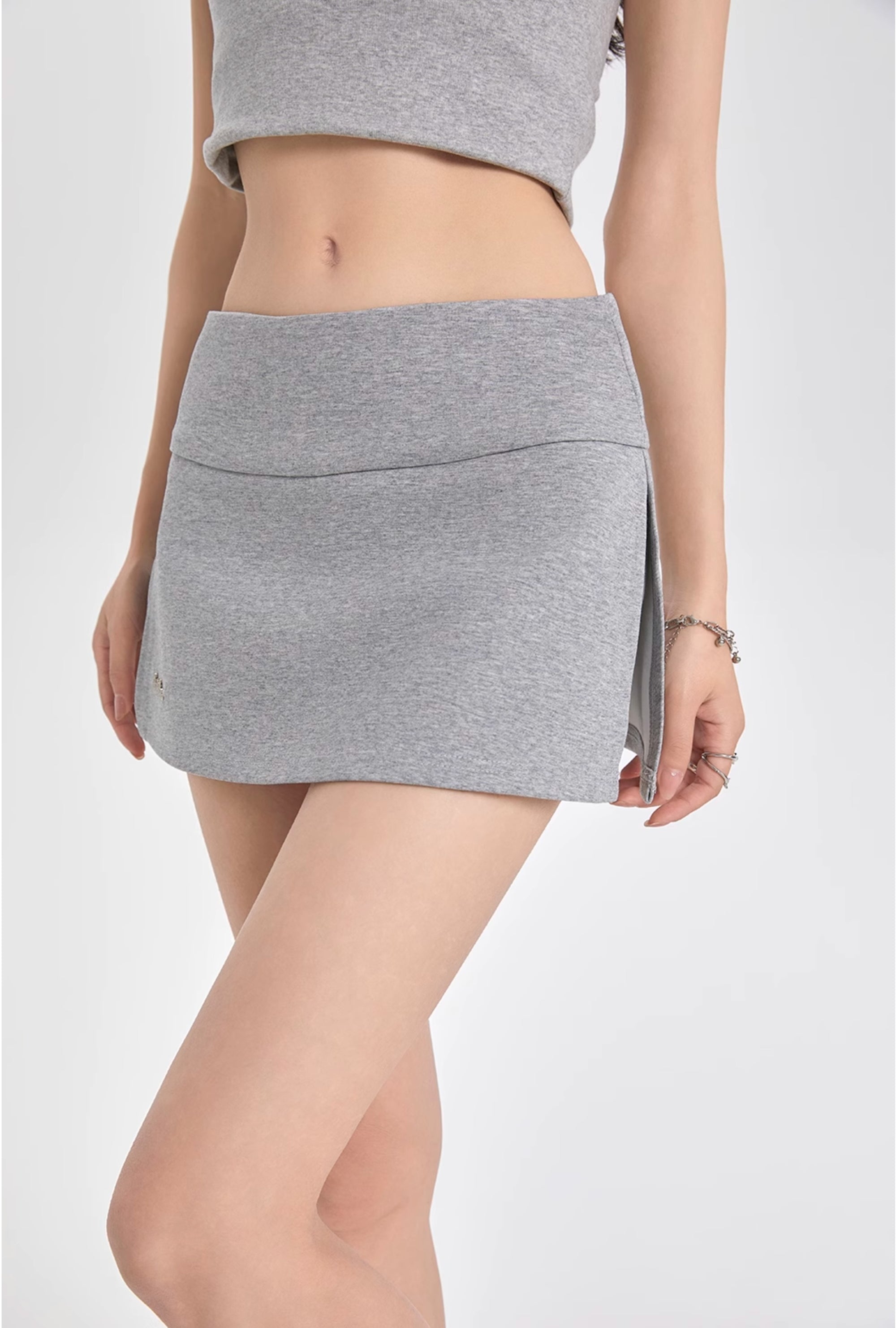 A-Line Fitted Mini Skirt Shorts for Petite Figures