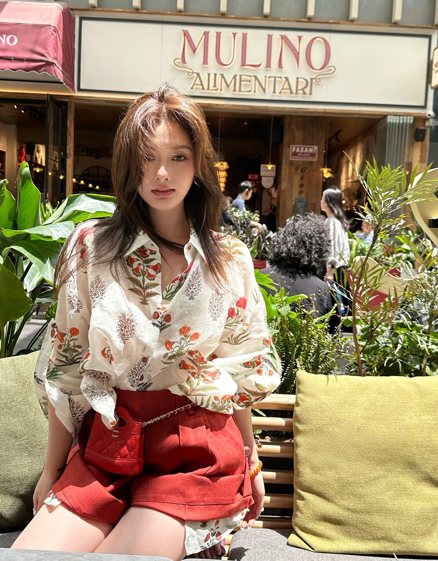 Linen breathable oversized shirt