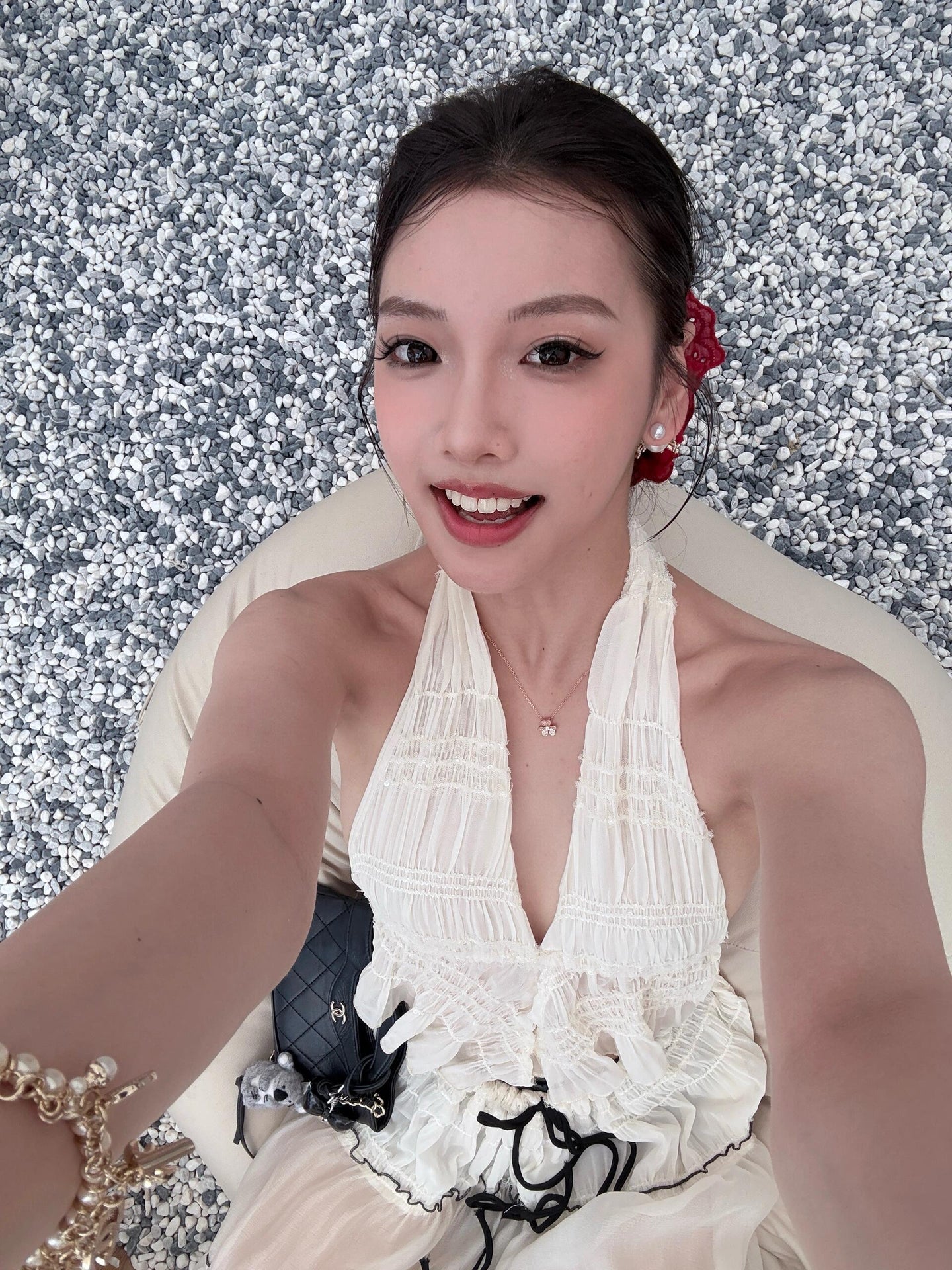 Glossy Sheer 3-Piece Swimsuit &amp;amp; Beach Skirt Set