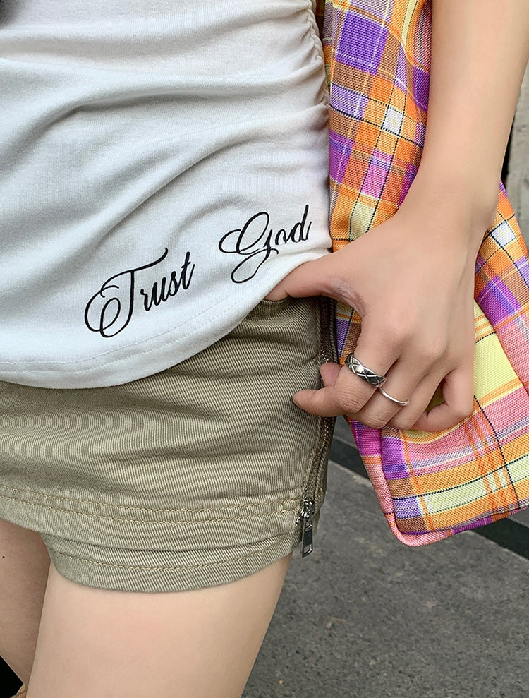 Minimalist V-Neck Fitted Top