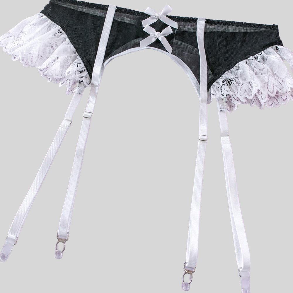 European and American Sexy WIREFREE Lace Lingerie Set (with Stockings)