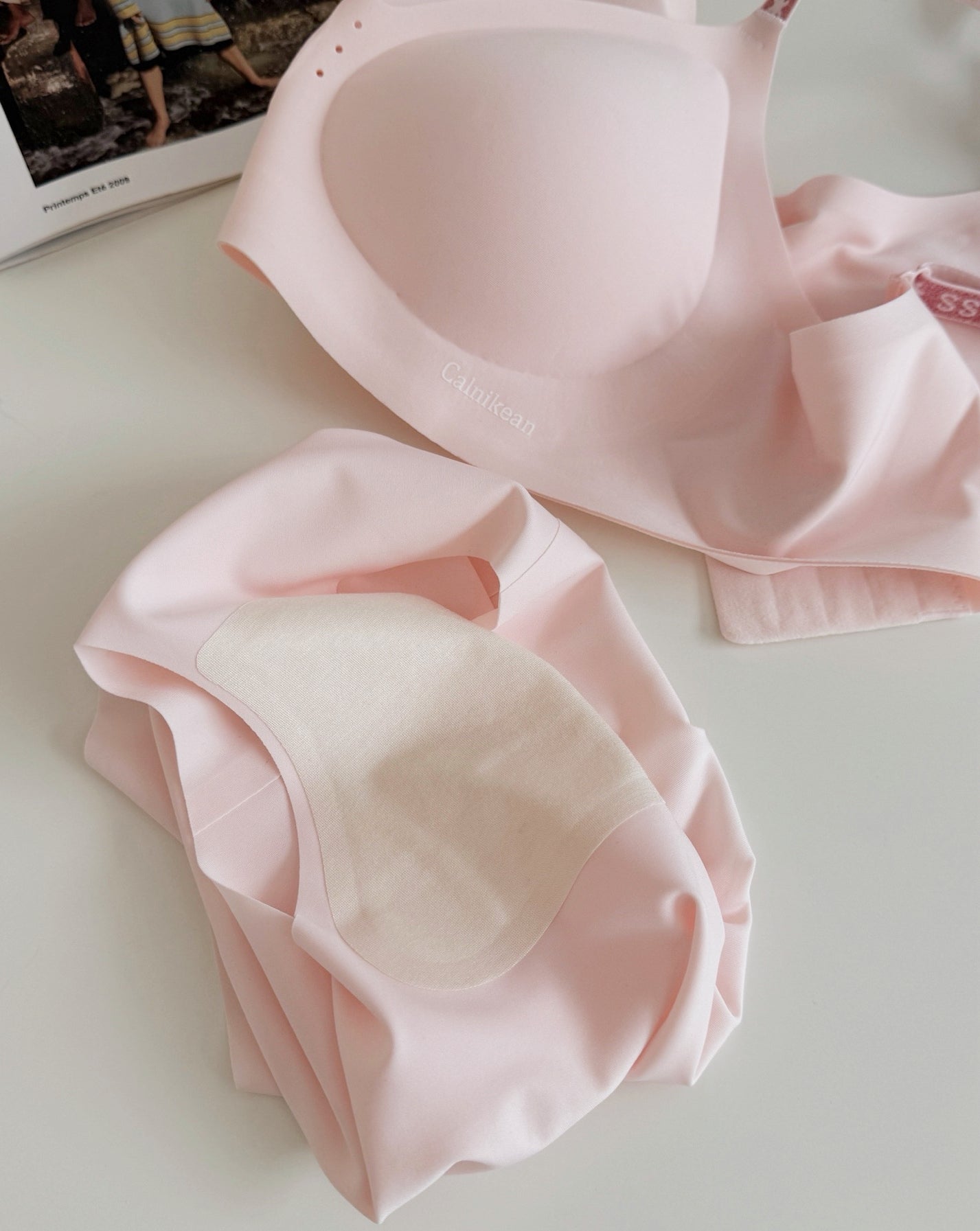 CALNIKEAN Anti-Gravity Milk Silk Breathable Lingerie Set
