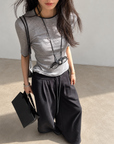 Tencel &amp; Wool Stretch Top