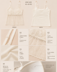 Lace Back Cami with Built-In Bra