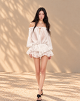 Romantic Off-Shoulder Chiffon Romper