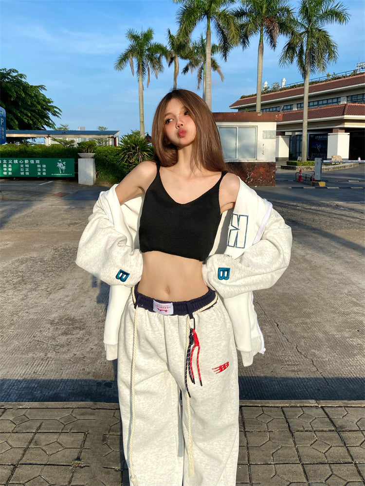 Jennie-Inspired Curved Fit Sweatpants