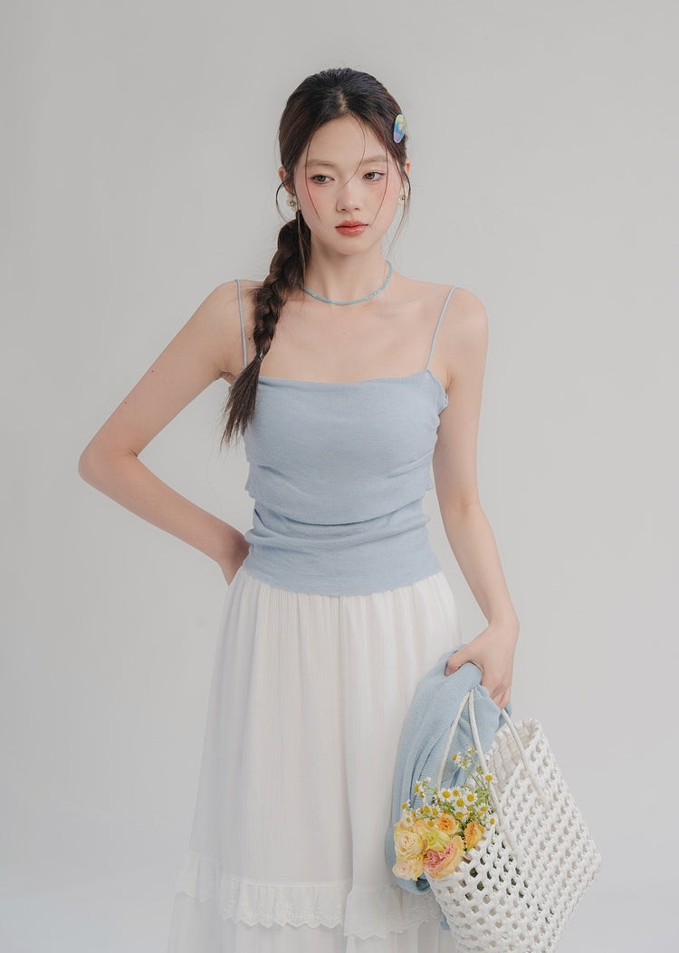 Sheep Wool Camisole with Built-In Pads