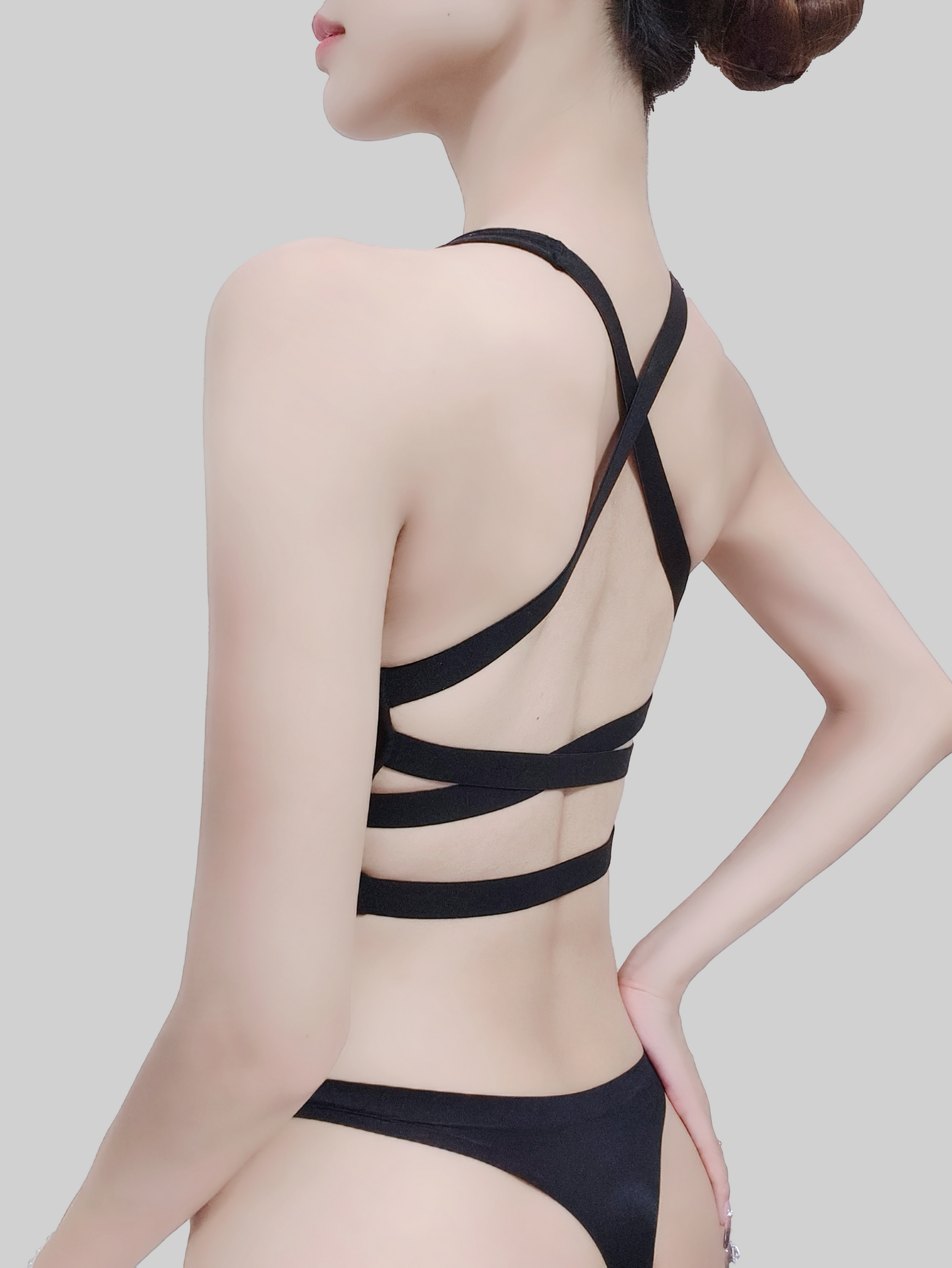 Sensual Cross-Back Built-In Padded Tank Top