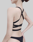 Sensual Cross-Back Built-In Padded Tank Top