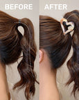 Heart-Shaped High Ponytail Hair Clip