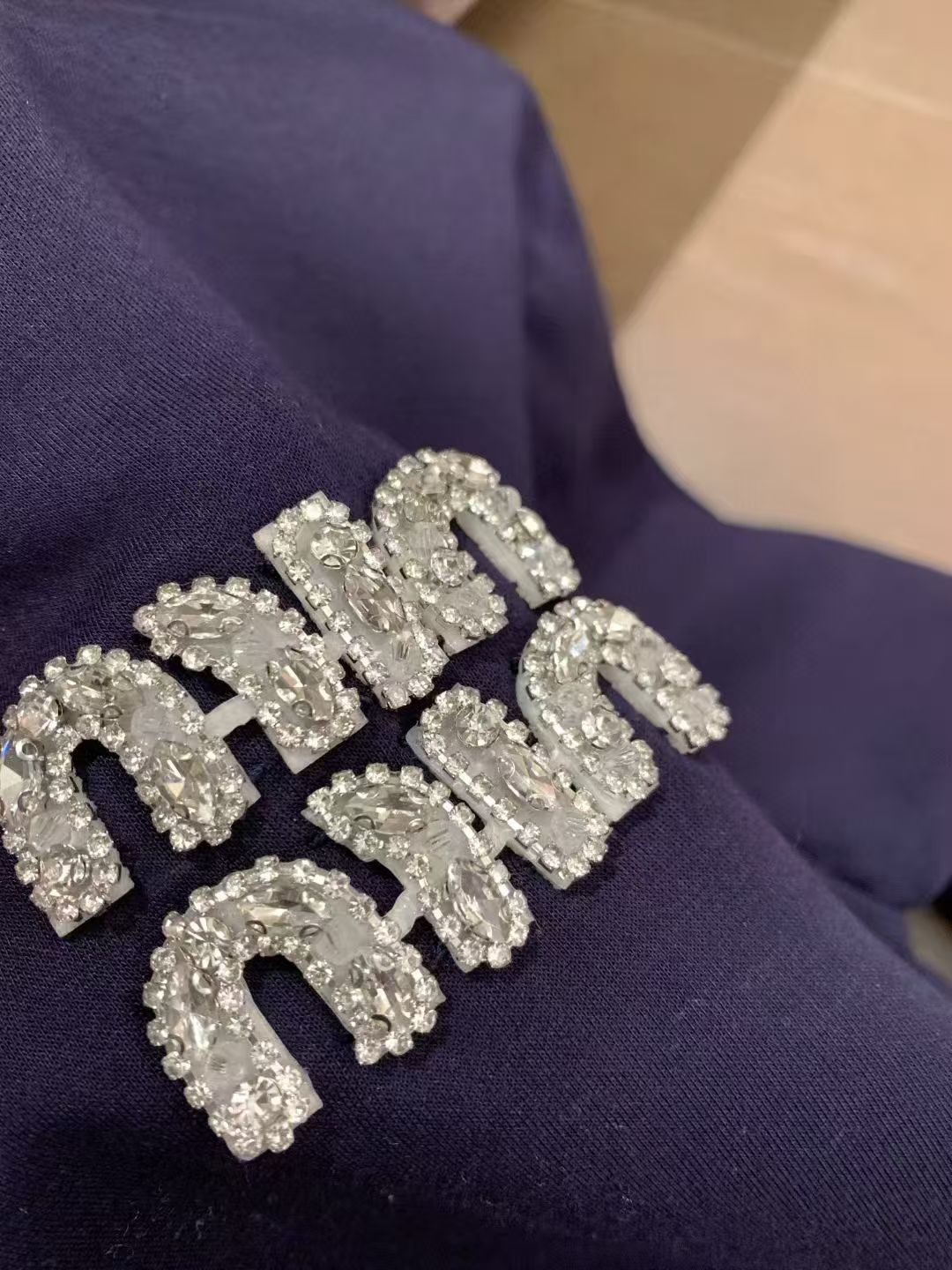 Rhinestone Logo Hooded Lounge Set