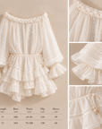 Romantic Off-Shoulder Chiffon Romper
