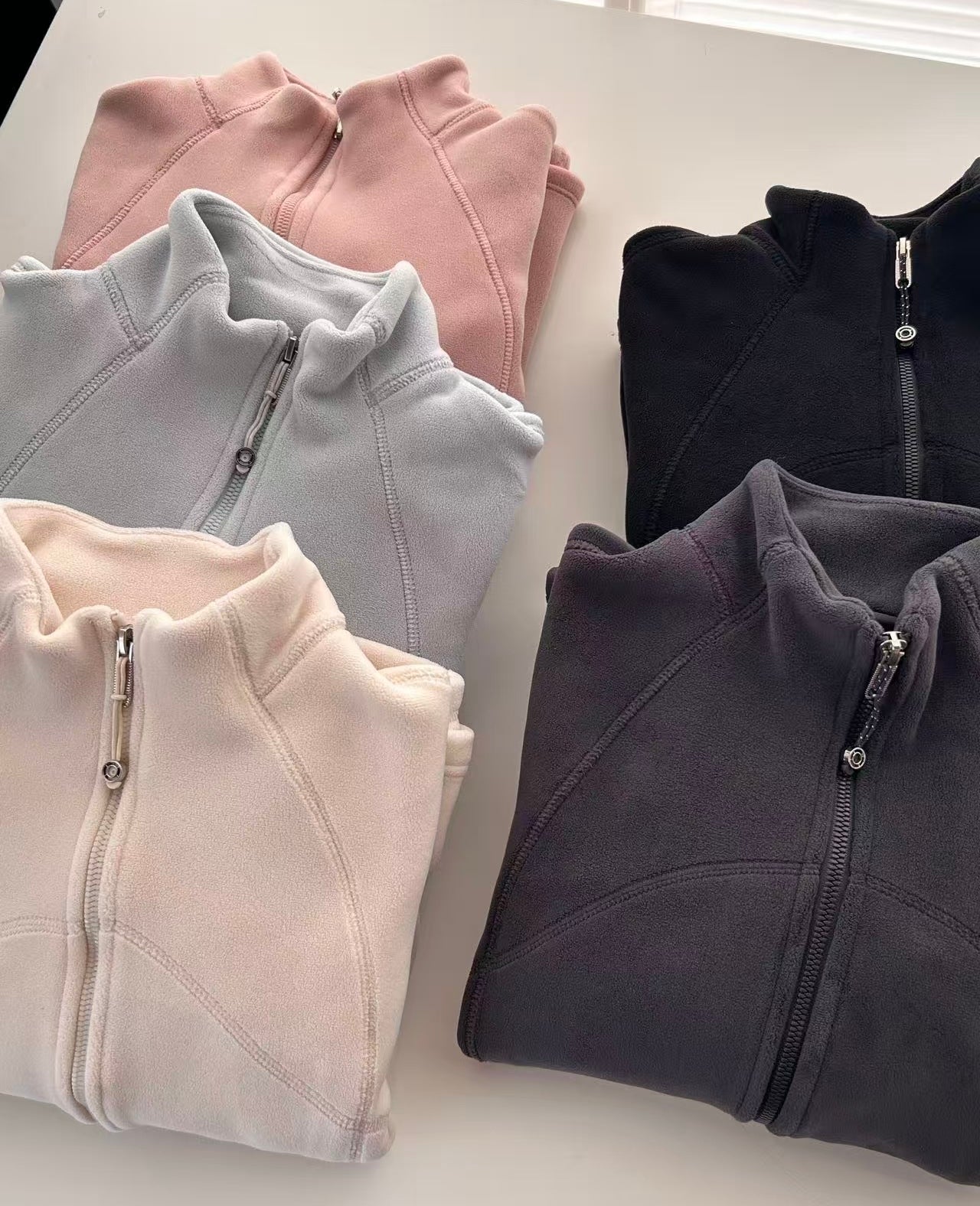 Double-Sided Thickened Fleece Waist-Cinching Top