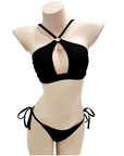 Korean-Style Push-Up Halter Bikini Set