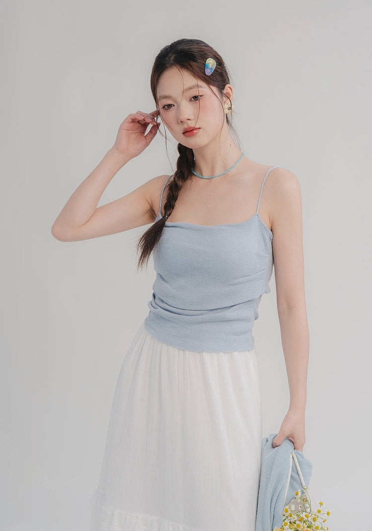 Sheep Wool Camisole with Built-In Pads