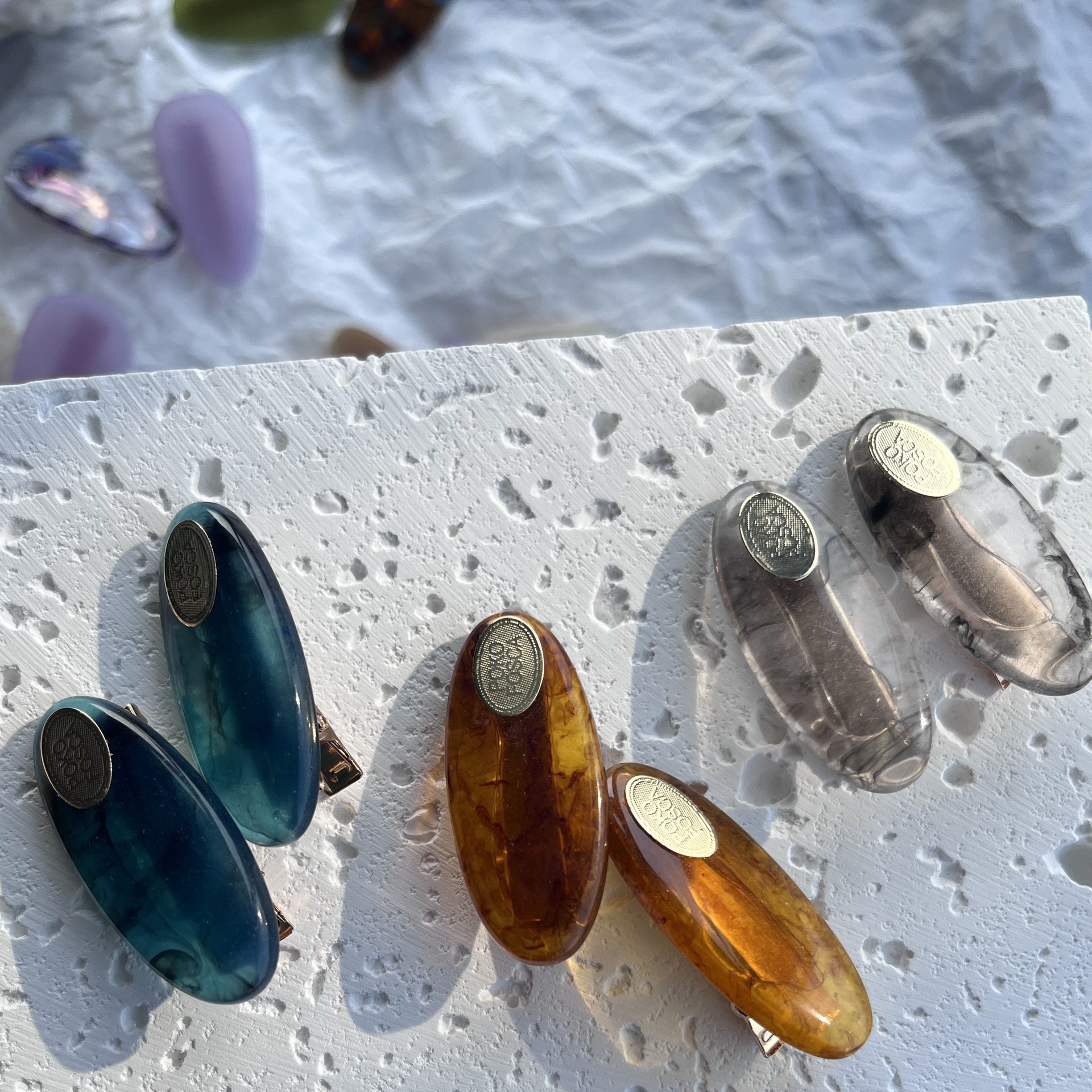 Amber Bangs Hair Clips (Set of 3 Pairs)