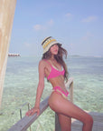Thai-Style Instagram-Inspired Contrast Bikini 4-Piece Set