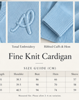 Lake Blue 100% Wool Cardigan