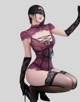Lace-Trim Sheer Bodysuit