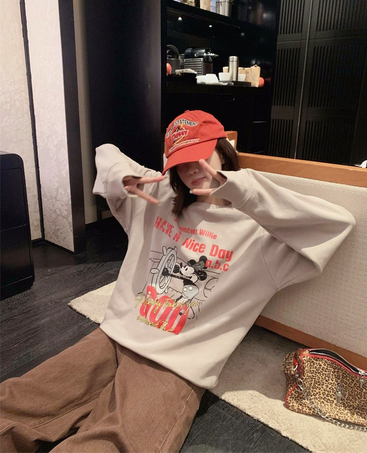 Disney Cartoon Graphic Sweatshirt