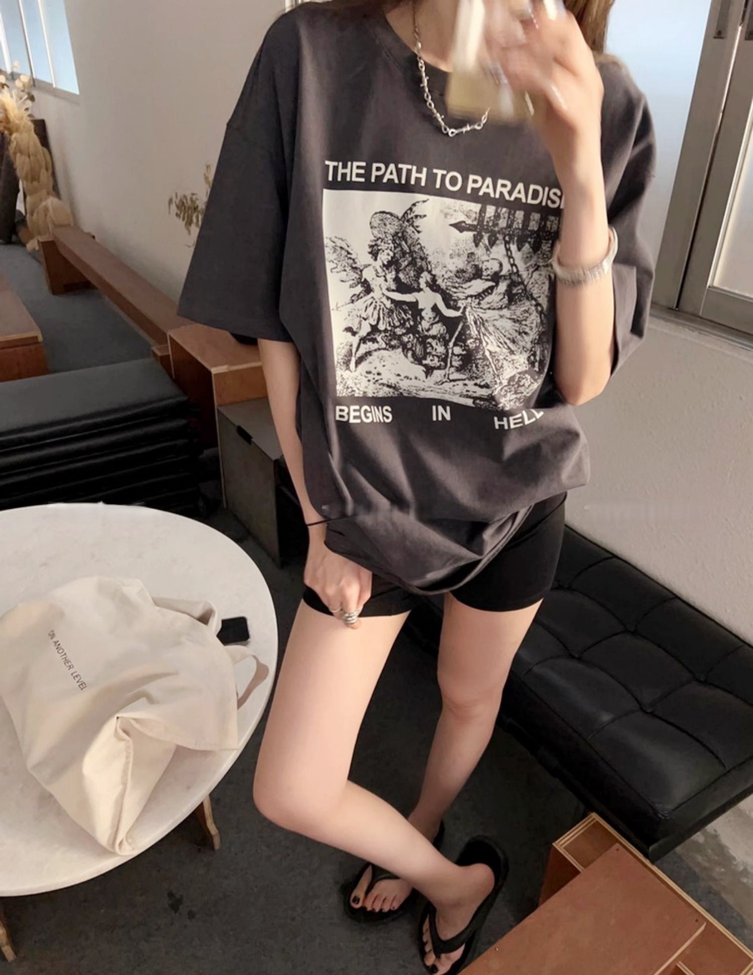 Vintage American BF-Style Cotton T-Shirt