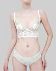 French-Style Sexy Sweet Non-Wired Bra with Latex Cups