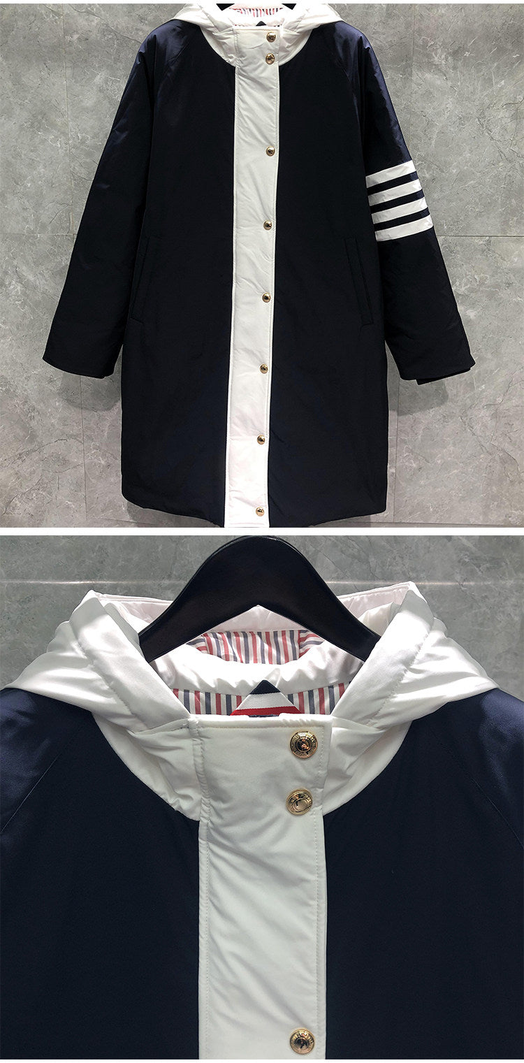 TB 90% White Duck Down Long Puffer Coat