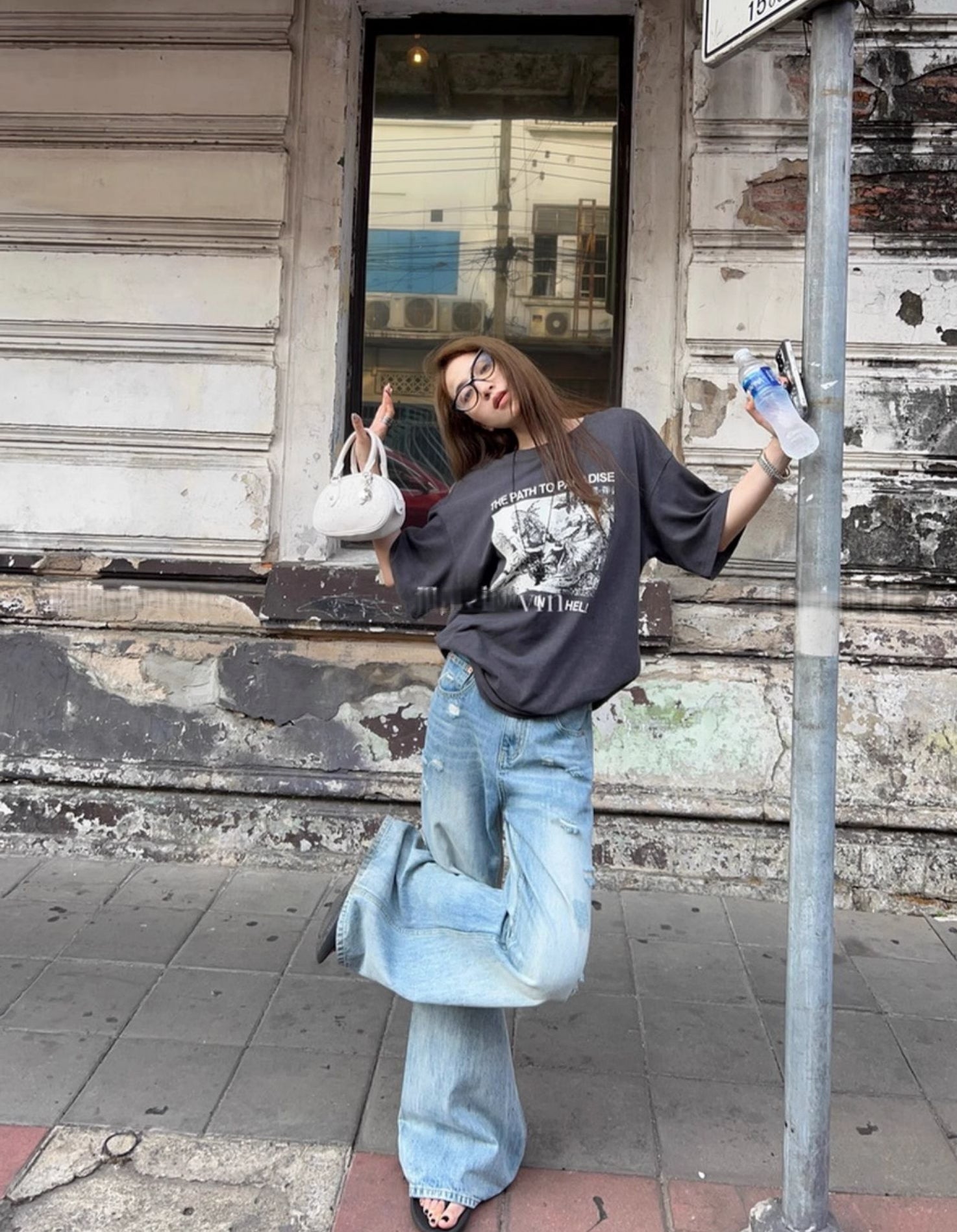 Vintage American BF-Style Cotton T-Shirt