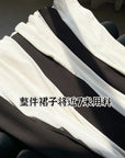 Black and White Patchwork Maxi Slip Dress