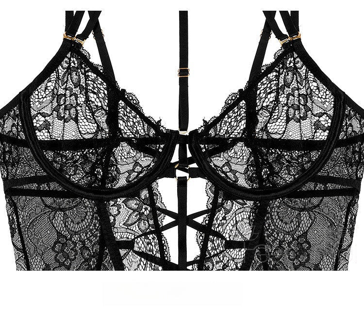 Underwire Push-Up Vest-Style Lingerie