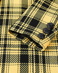 Yellow Plaid Blazer Jacket