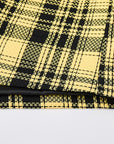 Yellow Plaid Blazer Jacket