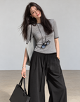 Tencel &amp; Wool Stretch Top