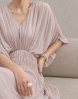 V-Neck Batwing Maxi Dress