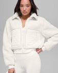 Shearling Patchwork Flight Jacket