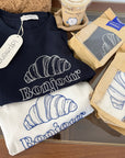 Korean-Inspired Croissant Embroidered Tee