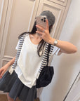 300g Heavyweight Relaxed Drape V-Neck Tee