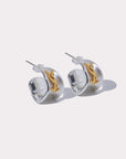 Irregular Letter 925 Silver Stud Earrings