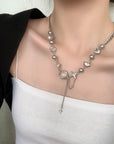 Mango Star Spliced Crystal Sweet Cool Clavicle Chain