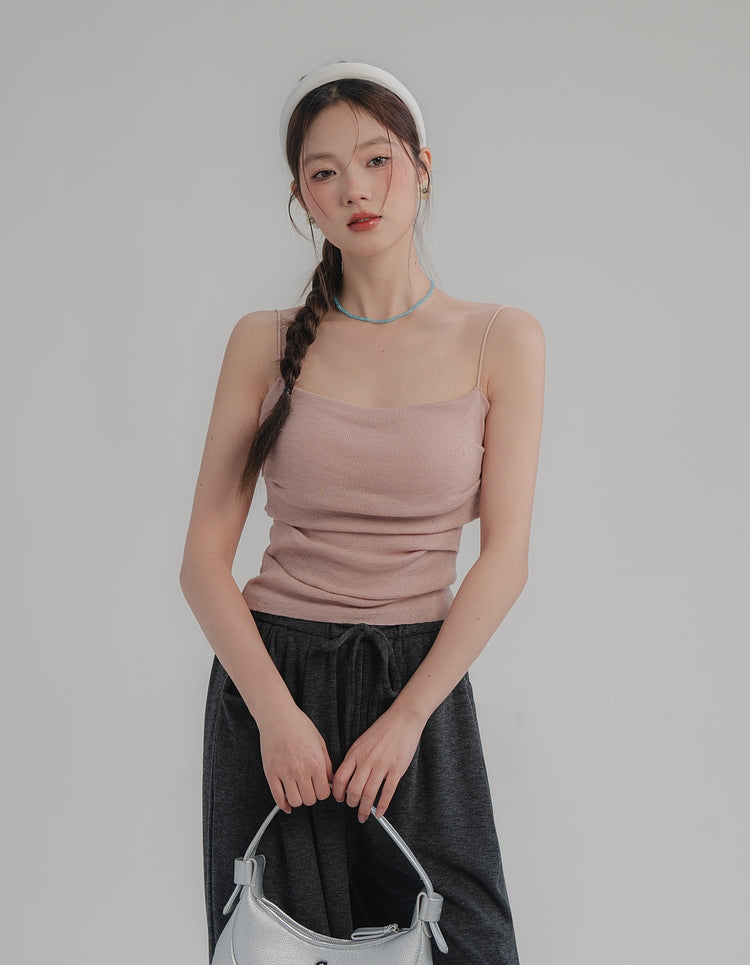 Sheep Wool Camisole with Built-In Pads